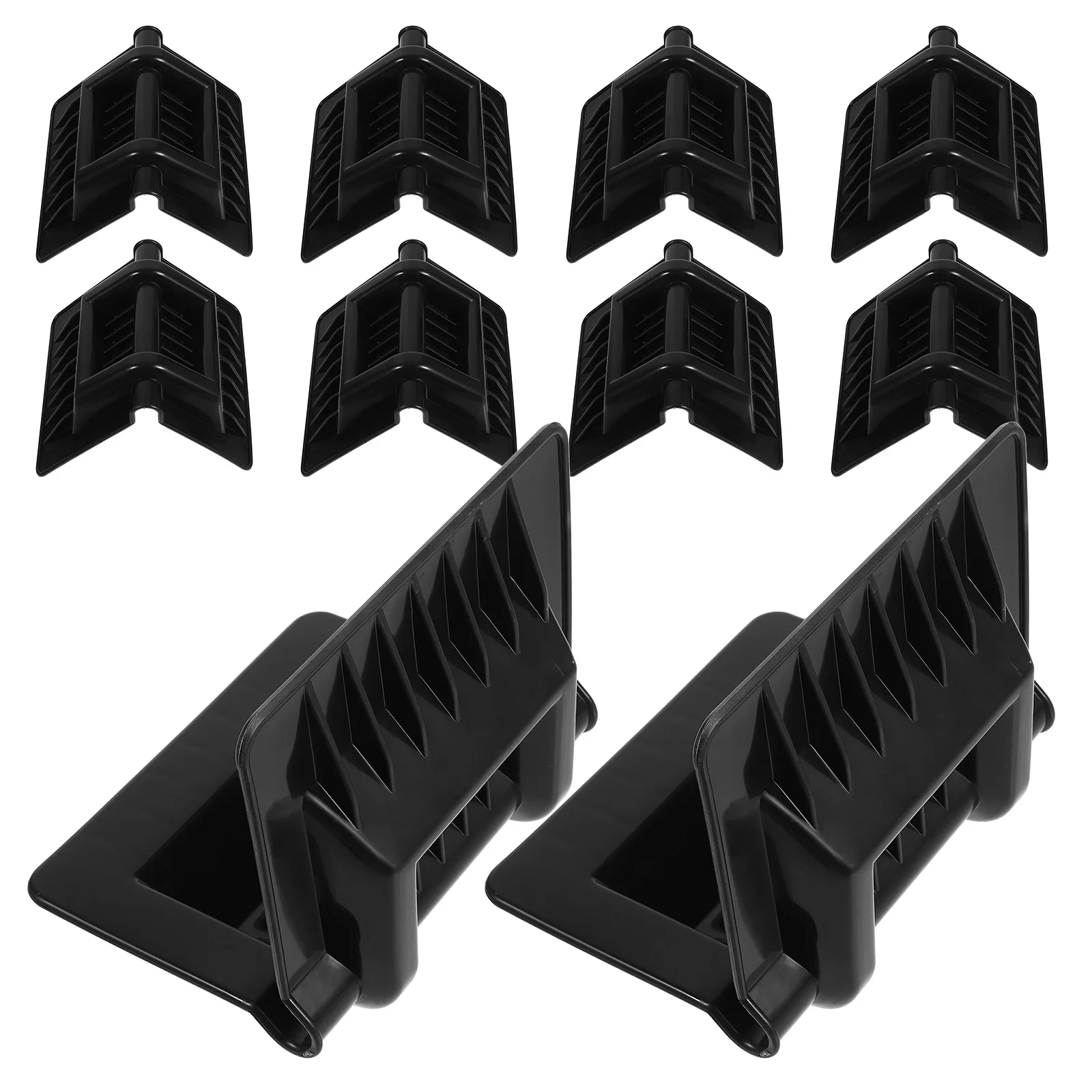 10Pcs Plastic Corner Protector Packing Tightener Adjustable Edge Guards for Cargo Straps Flatbed Truck Container Securing