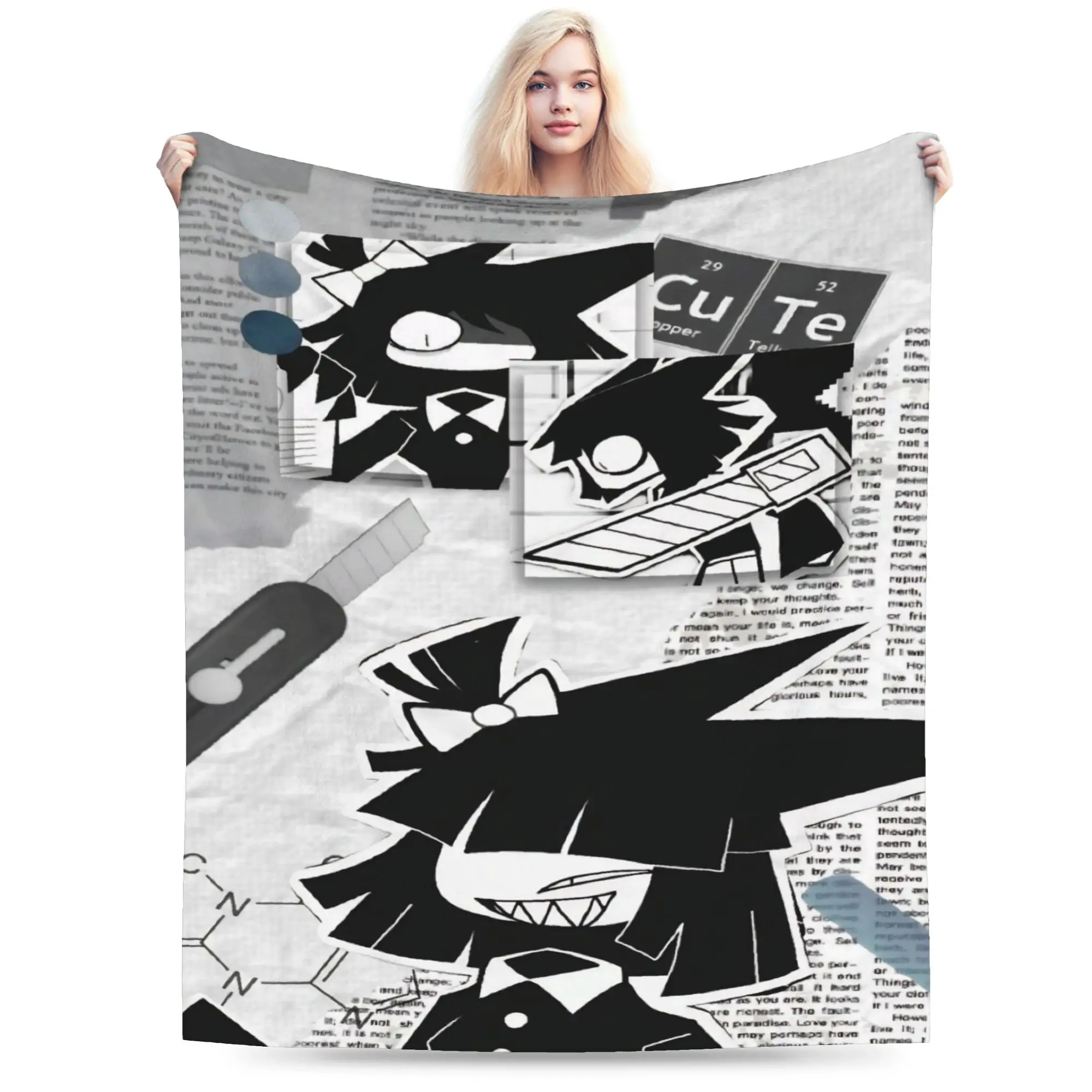 FPE Fundamental Paper Education Stuff Blanket Super Soft Fleece  Throw Blanket Comfortable Bedspreads