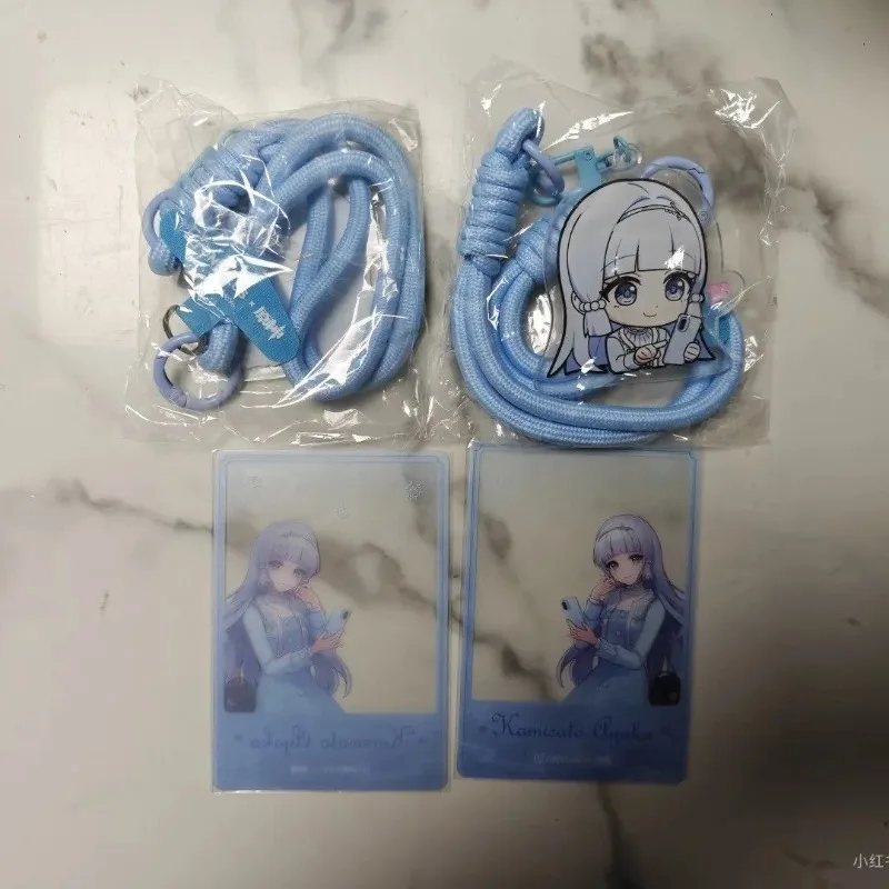 

Официальный подлинный ремешок для телефона Genshin Impact OnePlus для совместной работы Камисато Аяка, прозрачная карта, набор фотокарт