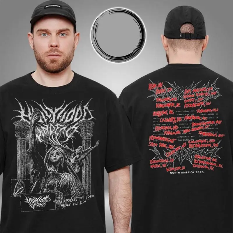 Holly Wood Undead Metal Logo 2025 Tour T Shirt Two Sided