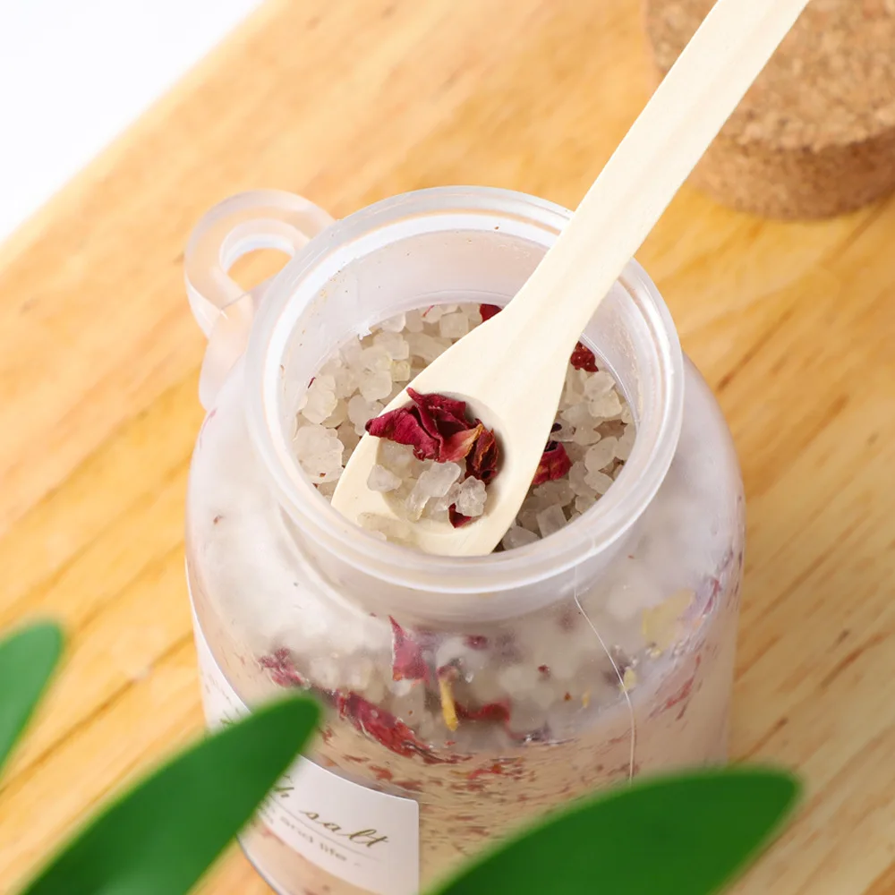 Lavender Dried Flower Bath Salts Natural Mineral Salt Foot Bath Salt for Whitening Exfoliating Cleaning