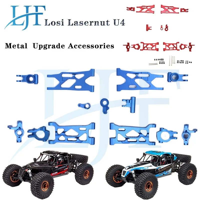 

LJF Metal swing arm Steering Cup Rear axle seat C Seat Set for Losi Lasernut U4 4WD 1/10 RC Car Upgrade Accessories L400