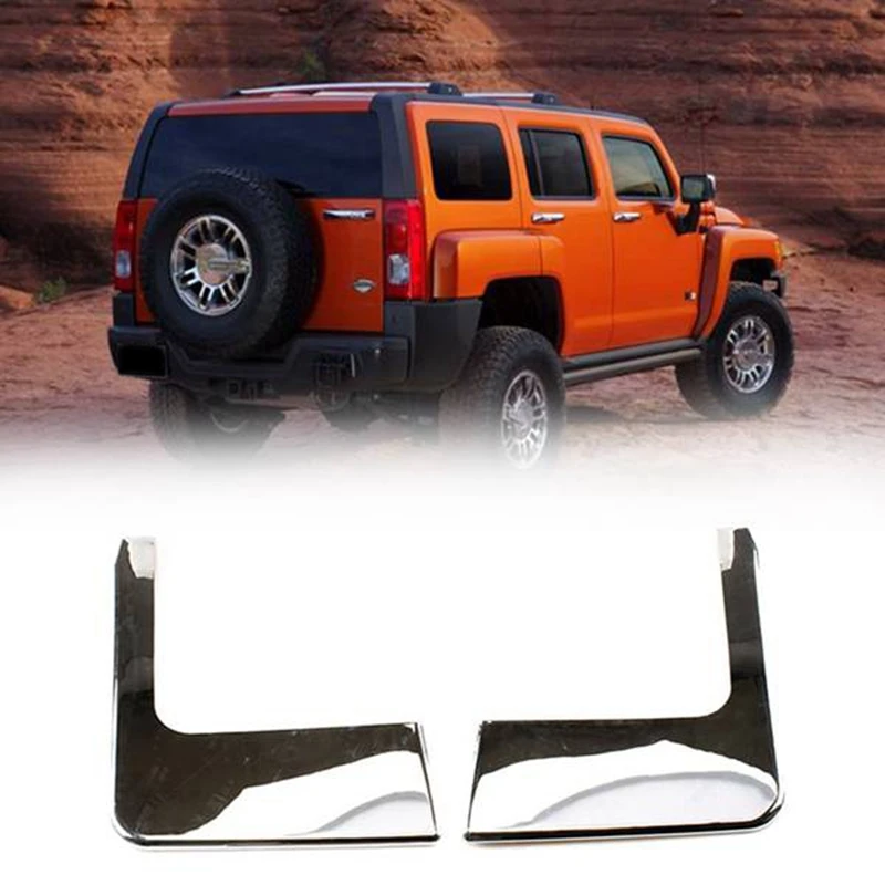 

For 03-09 Hummer H2 SUV Rear Bumper Corner Cover Trim Frame ABS 2PCS New