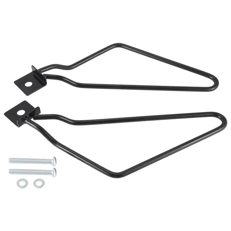 A56P-2Pcs Motorcycle Black Saddle Bag Support Rod Mounting Bracket For Sportster Xl 883 1200Travel Bag Bracket