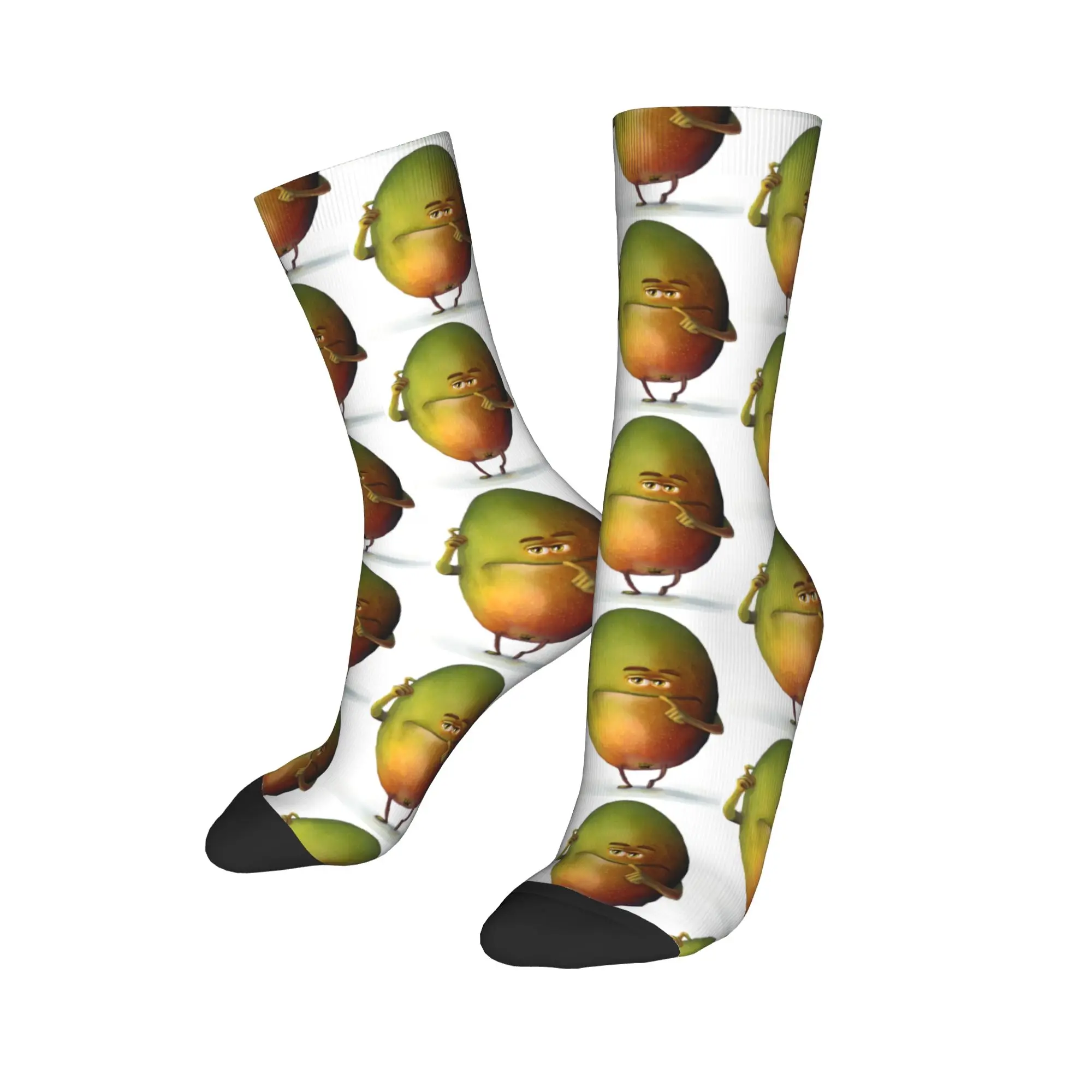 مضحك سخيف AI المانجو الجنرال Z ميمي الدماغ الفكاهة الفاكهة عشاق جوارب الكبار الرجال الجوارب جوارب ناعمة الخريف عدم الانزلاق نمط الجوارب