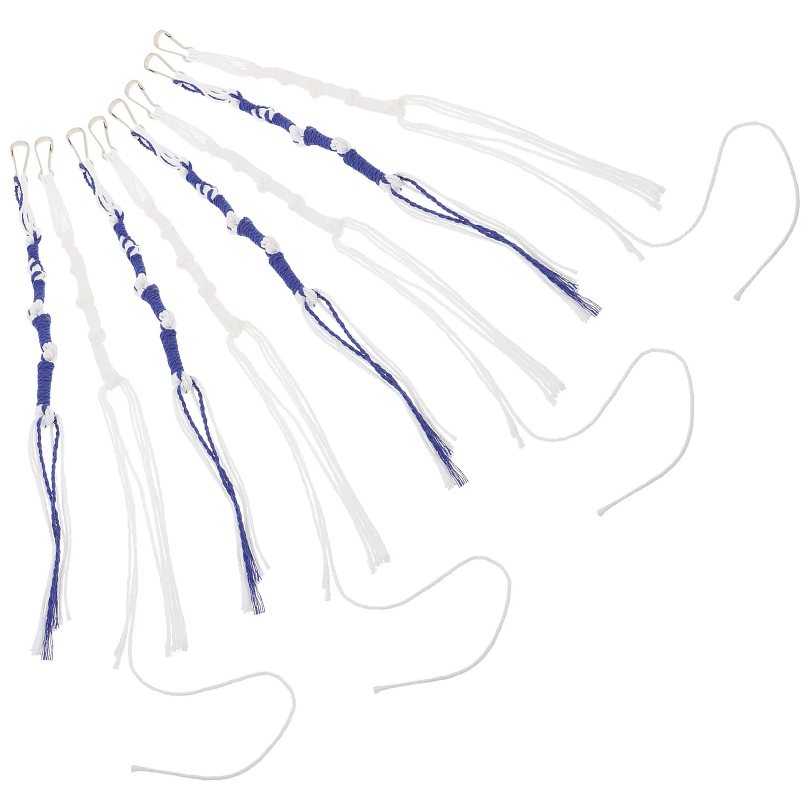 

8Pcs Jewish Prayer Shawl Clip-on Tzitzit Tassels Techelet Blue Halachic Tallit Fringes Traditional Religious Garment Accessories
