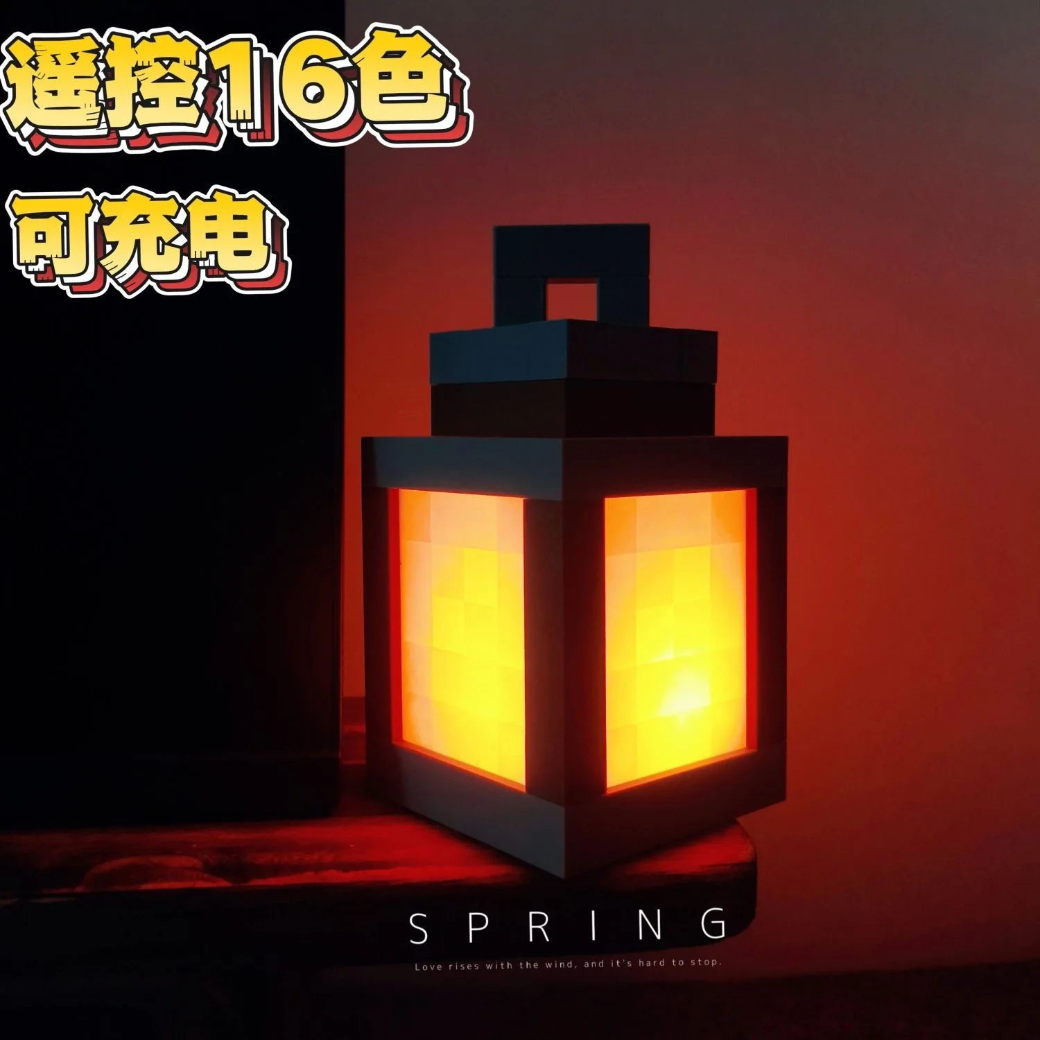 โคมไฟข้างเตียงบาร์สร้างสรรค์ตกแต่งกลางแจ้งไฟกลางคืน LED รอบไฟบรรยากาศห้องนอนเด็กเดียวกัน