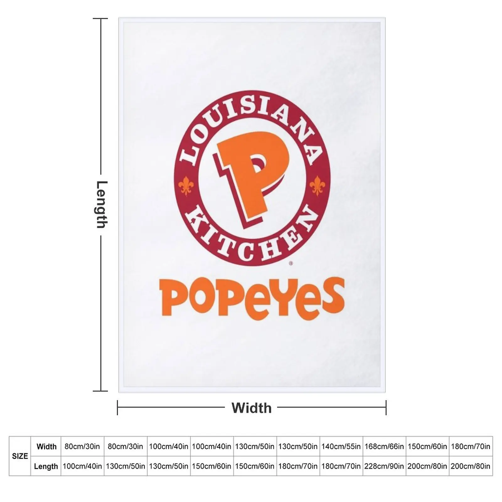 Popeyes Louisiana Kitchen (Popeyes) Throw Blanket