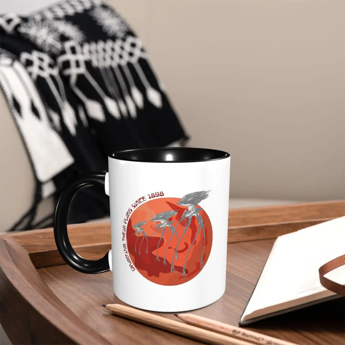 War Of The Worlds Drawing Their Plans Since 1898 Mug Funny Ceramic Coffee Cups Tea Mugs Milk Cup Drinkware Gifts for Friends