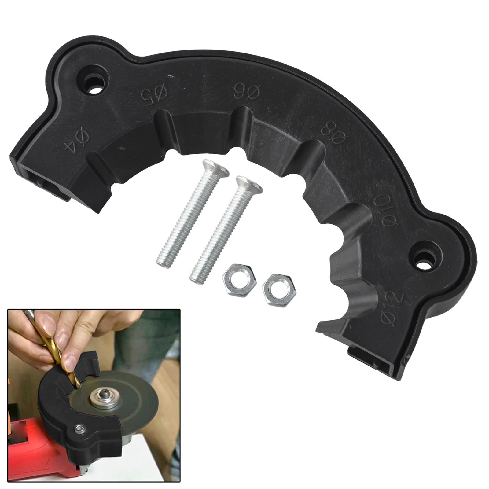 

Drill Holder Angle Grinder 3-12mm Multifunctional Drill Grinder Accurate Sharpening Intuitive Controls User-friendly Operation