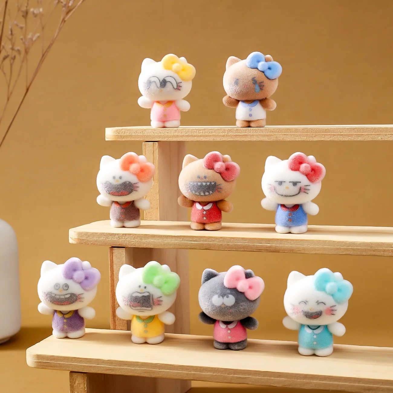 

Colorful cartoon KT cute doll, fashionable toy, instant match, small living room or desktop decoration, gift