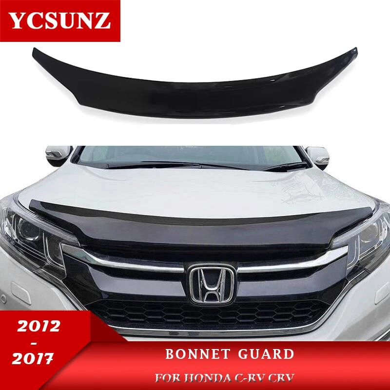 

Acrylic Bonnet Guard For Honda C-RV CRV 2012 2013 2014 2015 2016 Front Bug Hood Deflector Protector Car Accessories