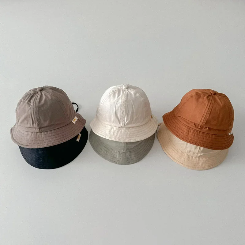 

Summer Kids Fisherman Cap Dome Bucket Hat for Toddler Outdoor UV Protection Kids Boy Girl Panama Sun Hats