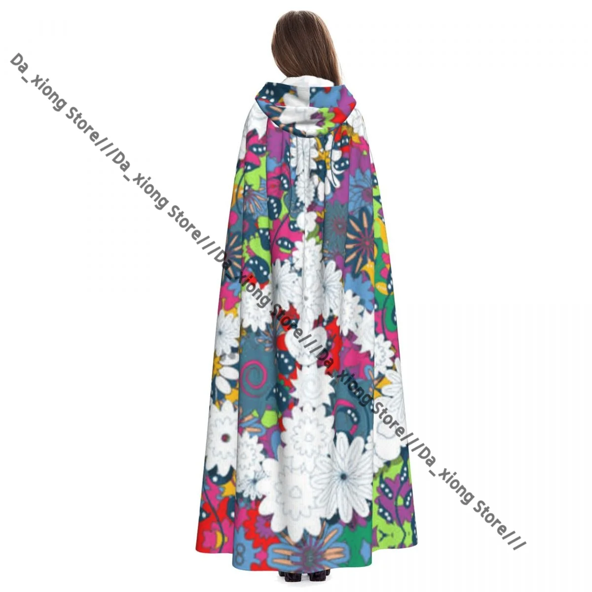 للجنسين هالوين عباءة علامة السلام كيب مقنعين القرون الوسطى زي الساحرة ويكا مصاص دماء #4