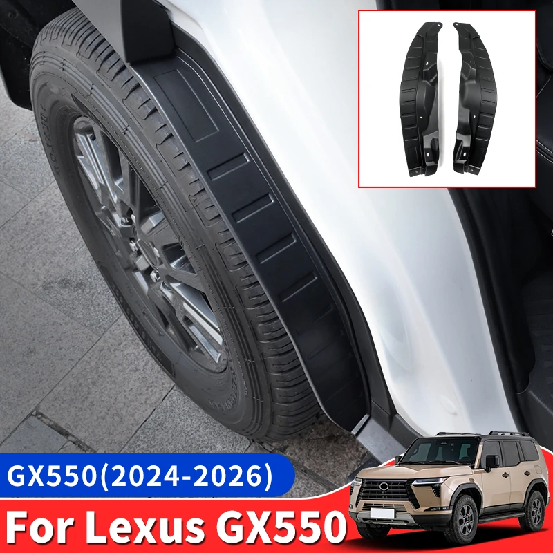 

For 2024-2025 Lexus GX550 rear wheel fender lining 550h Exterior Upgraded Modification Protective plate Accessories Tuning