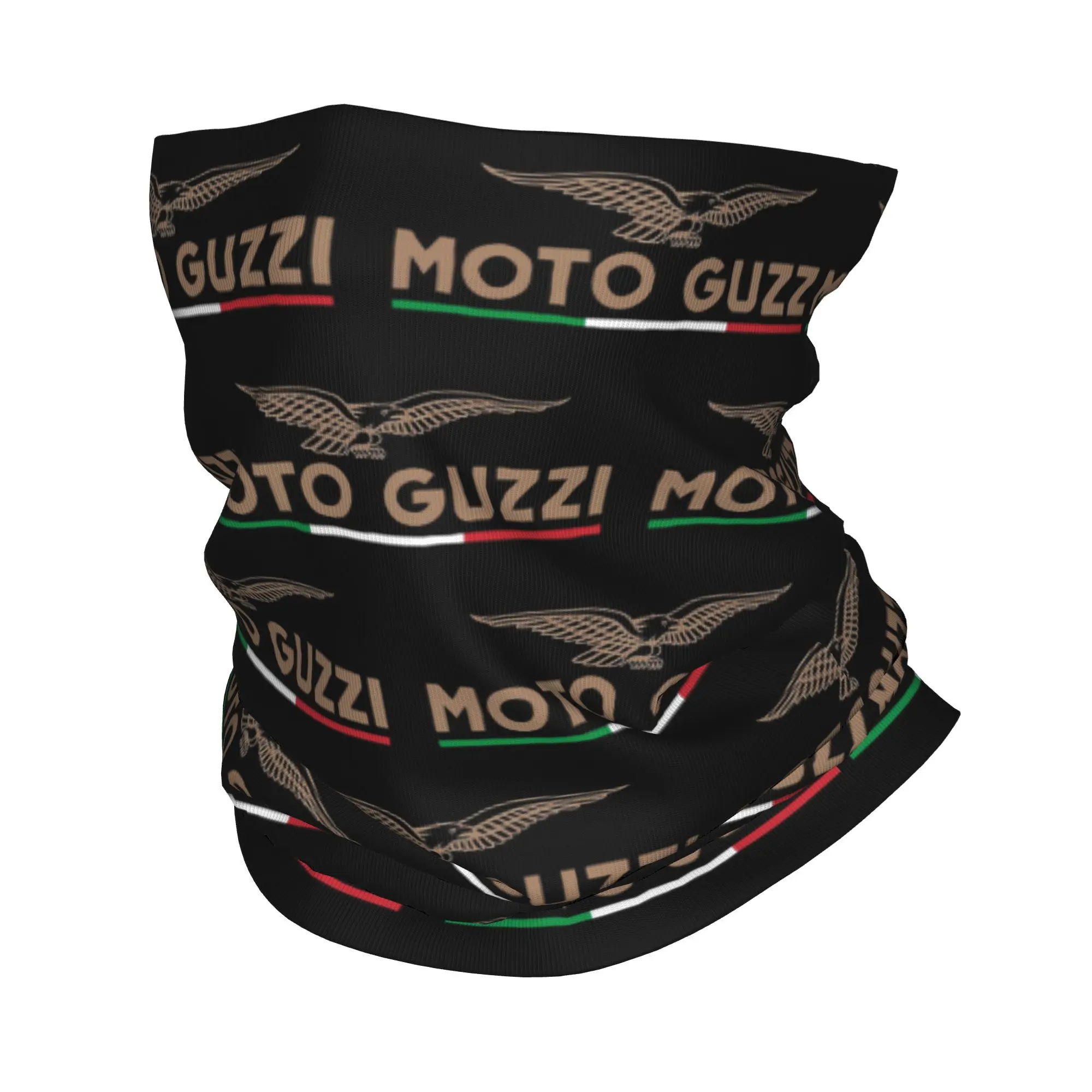 Custom Moto Guzzis Eagle Italy Bandana Neck Gaiter Windproof Face Scarf Cover Men Women  Headband Tube Balaclava