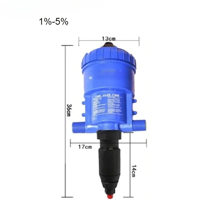 Automatic Doser Dosing Fertilizer Dispenser for 0.4%-4% Livestock Farming Chemical  Mixing Injector PVC Proportional Pump