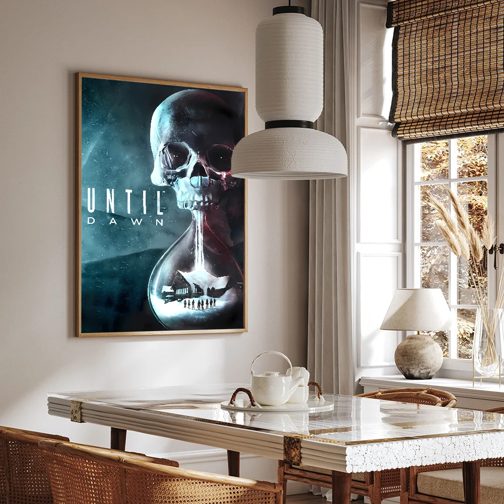 1PC Until Dawn Poster Movie Sticky Posters Retro Kraft Paper Sticker DIY Room Bar Cafe Aesthetic Art Wall Painting