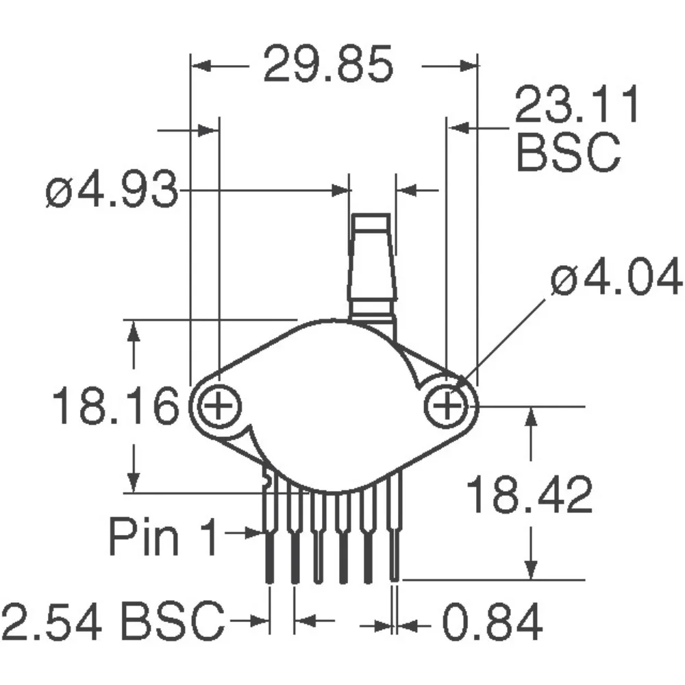 MPX4250I-MPX4250 GENSOR 100% PSIA, 36.26 pouces, 0.19 V, 6-SIP, 4.9 Nouveau, Original, 1Pc