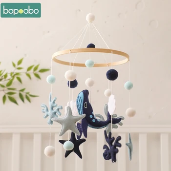 خشخيشات للأطفال حديثي الولادة ، سرير حيوان الحوت اللطيف ، جرس السرير ، طفل صغير متنقل ، دائري للأطفال ، ألعاب الأطفال ، هدية ، 0-12 شهرًا