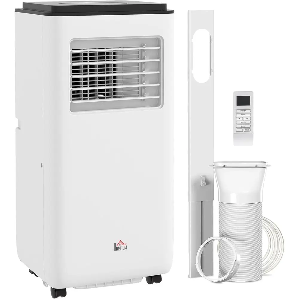 

Многофункциональный кондиционер 5-в-1 с 24-часовым таймером для помещений площадью до 440 кв.м. С функциями охлаждения, осушения, автоматического режима, режима сна и дистанционного управления, белый цвет.