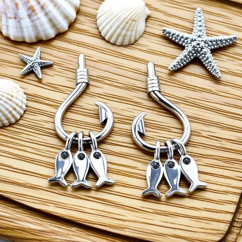 Personality 925 Sterling Silver Little Fish Shape Ear Hook Stud Earrings for Women Girls Wedding Party Jewelry Gifts Accessory