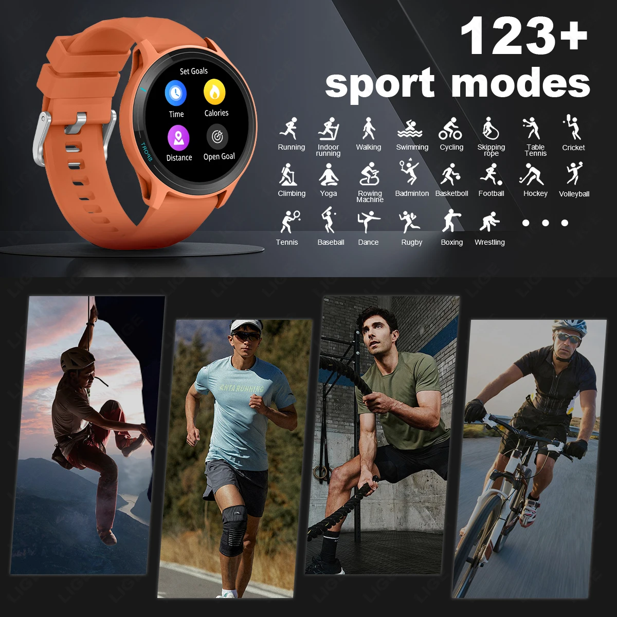 LIGE 2024 New Bluetooth Call Men Women Smart Watches Heart Rate Monitoring Health Bracelets Waterproof Sports Fitness Smartwatch