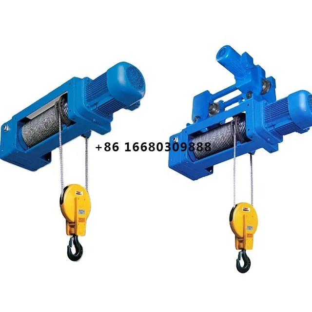 3T 6T CD1/MD1 Electric Steel Wire Rope Hoist With Up And Down Limit Device for Building Material