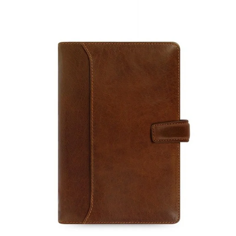 A + Filofax Tamanho Pessoal Lockwood Organizador Planejador Diário Cognac Couro 021696 # C3