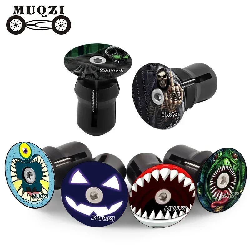 

MUQZI Handlebar End Plugs MTB Road BMX Folding Bike Handle Bar End Cap Aluminum Alloy Handlebar Grip Cover Bicycle Accessories