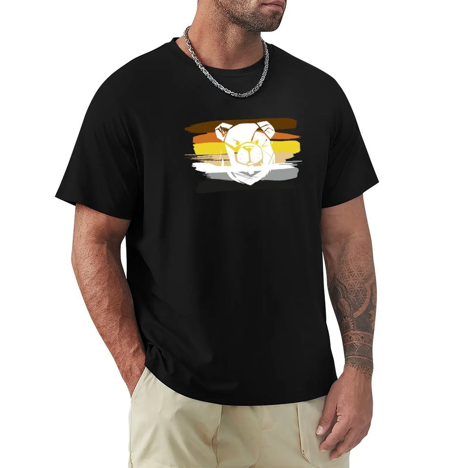 ROBUST BEAR PRIDE FLAG 22 T-Shirt Holiday Vacation Tee Shirt
