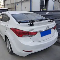 Universal rear wing for vehicles spoiler gt sports For 99% Sedan Car Tuning No punching Carbon Fiber Look high legs accessories