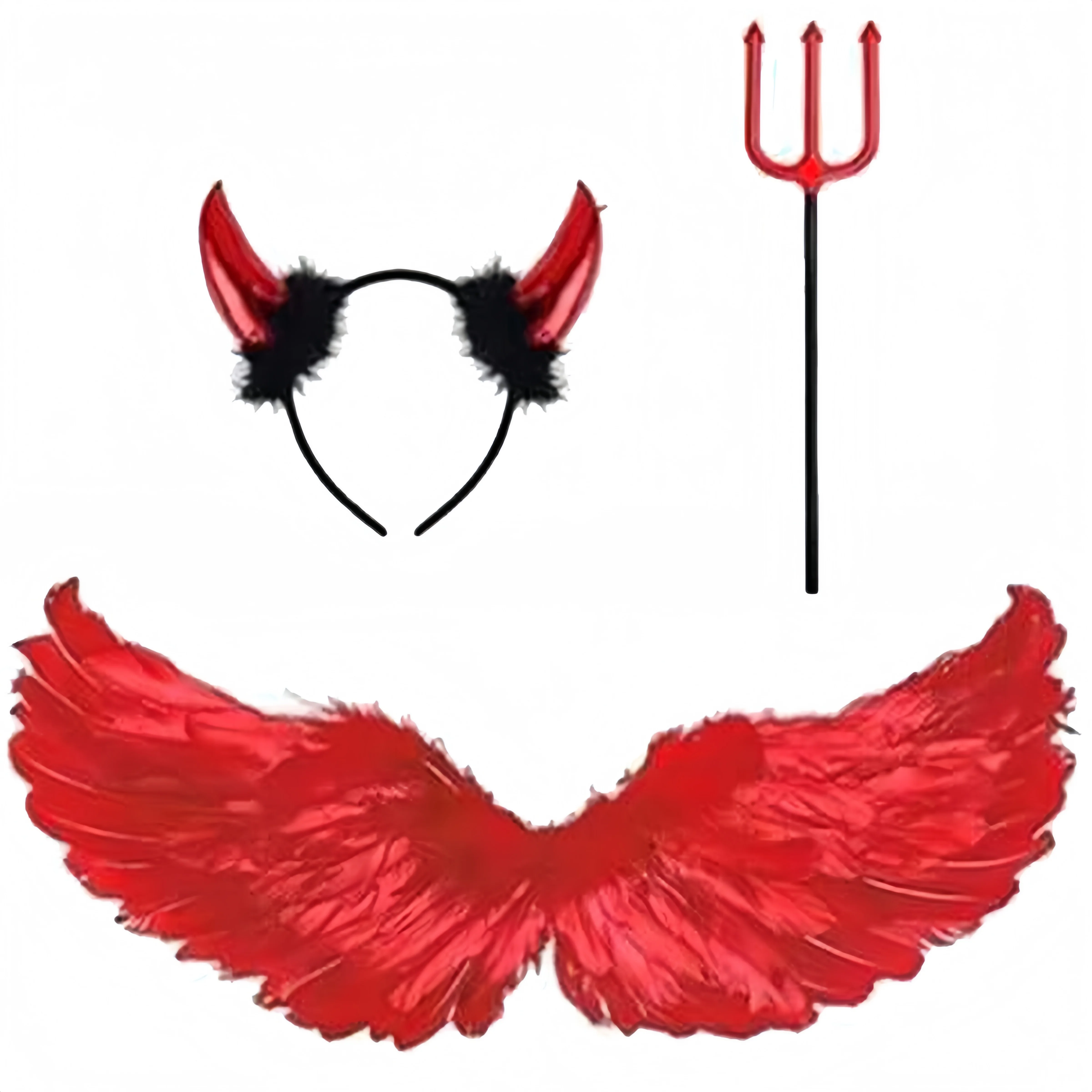 Halloween Cosplay Red Devil He - Women Accessories Products review and price