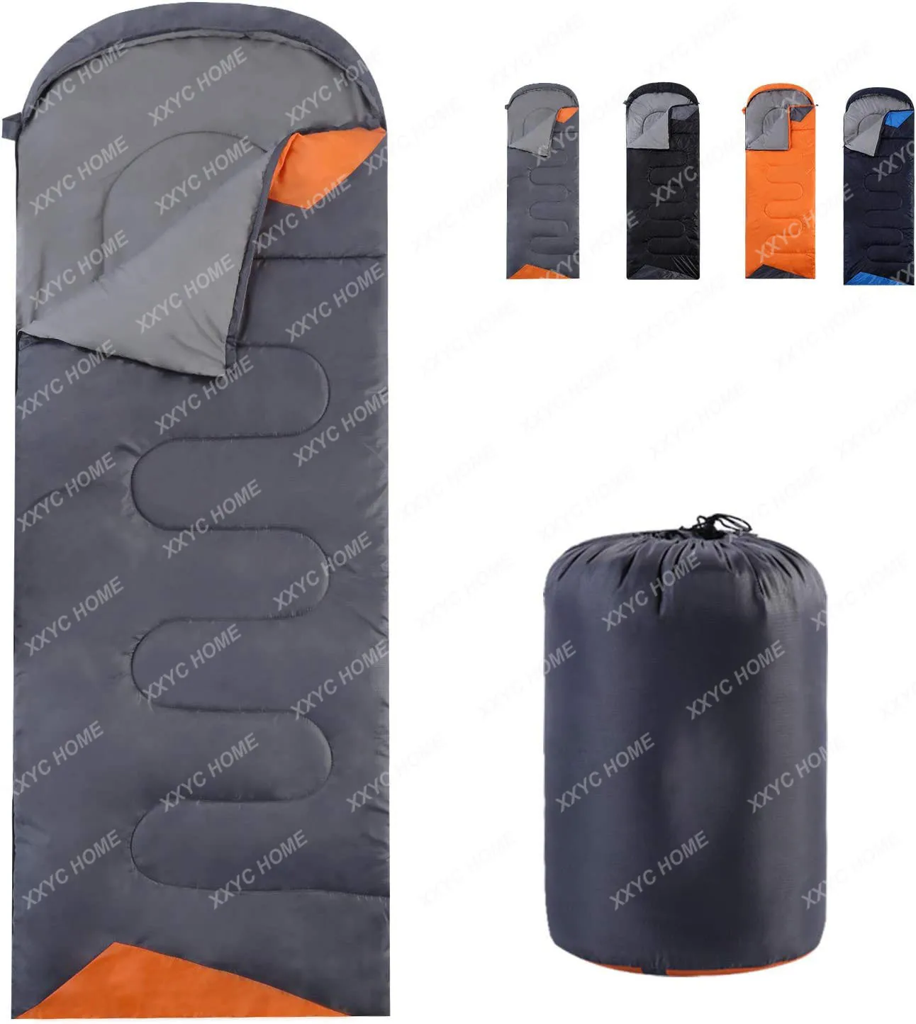 Outdoor Camping Sleeping Bag Self-Driving Travel Spring, Summer, Autumn and Winter Four Seasons Camping Mountaineering Warm