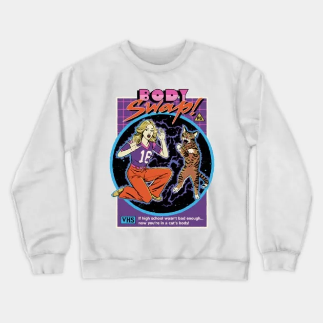 

Осенне-зимняя необычная толстовка с надписью «Fun Body Swap Tribute», «Fun Body Swap Graphic» для модного образа