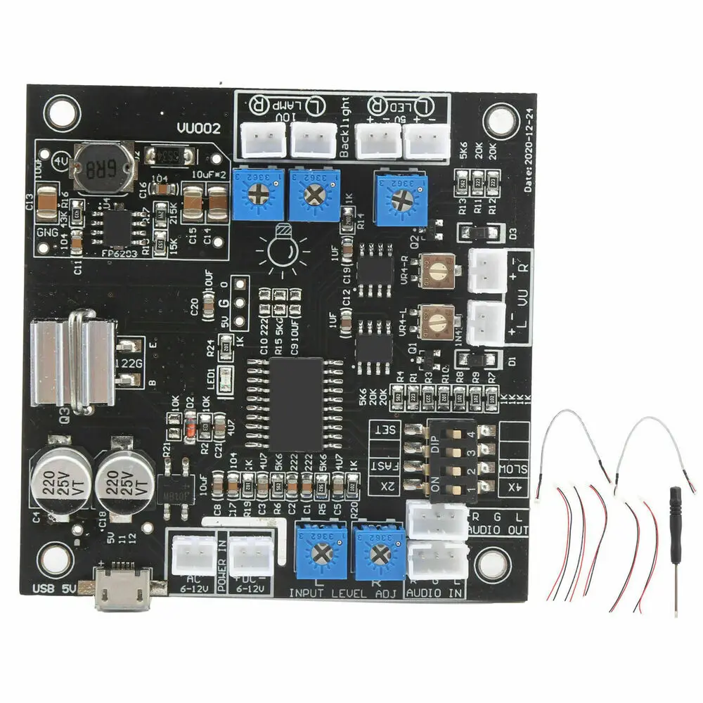 

TS-VU002 VU Header Meter Driver Board Module with Backlight DB Audio Level Meter