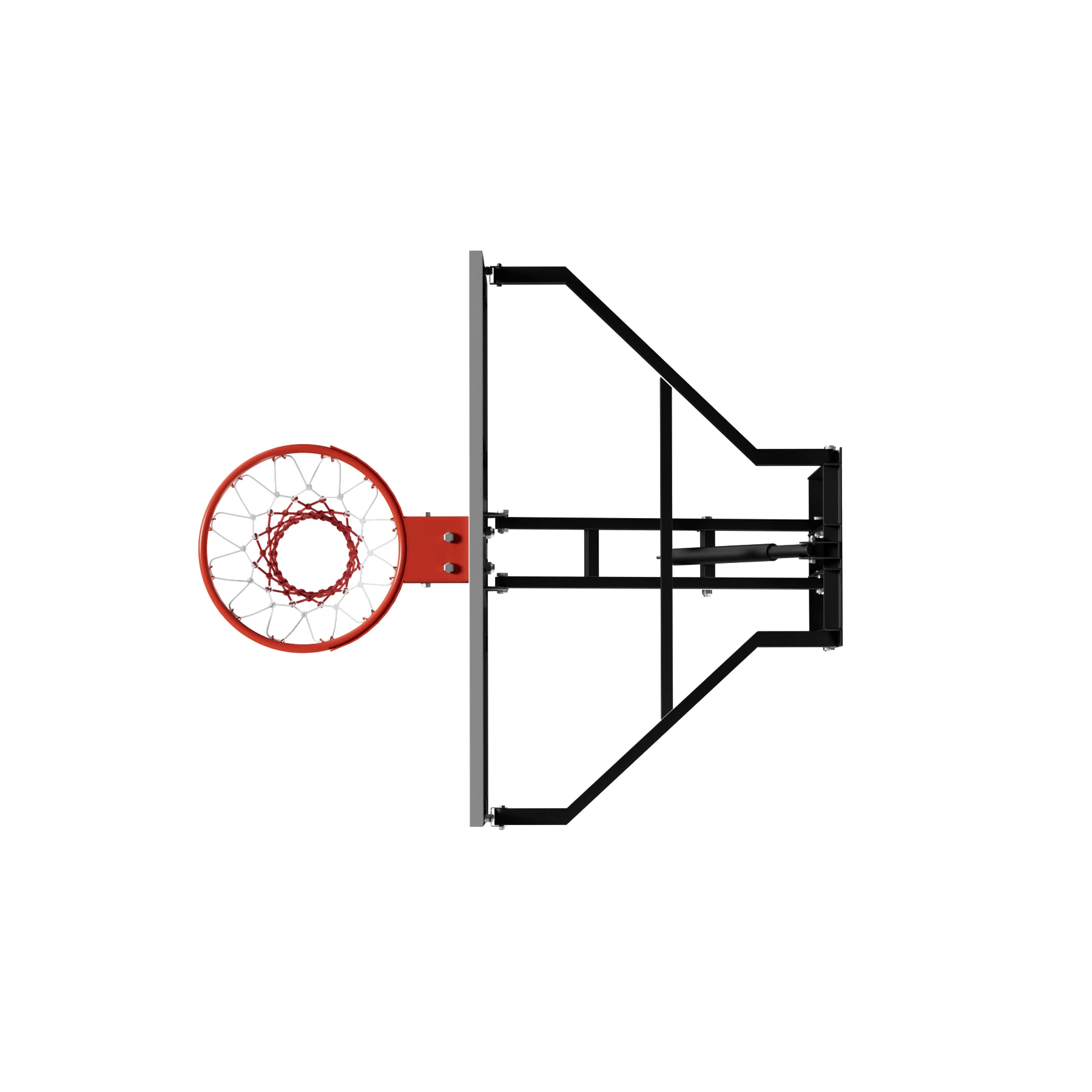 

Подъемная баскетбольная подставка с ручным управлением, настенное баскетбольное кольцо с регулируемой высотой и фиксированным дизайном QuickPlay