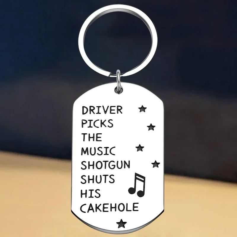 New Funny Music Lover Gifts Keychain Brother Son Birthday Graduation Key Rings Musician gift