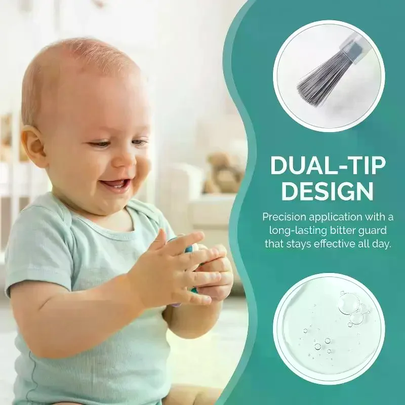 

Жидкий лак для ногтей с горьким эффектом от укусов для детей, 10 мл, с растительными экстрактами, защита для ногтей новорожденных, малышей и подростков