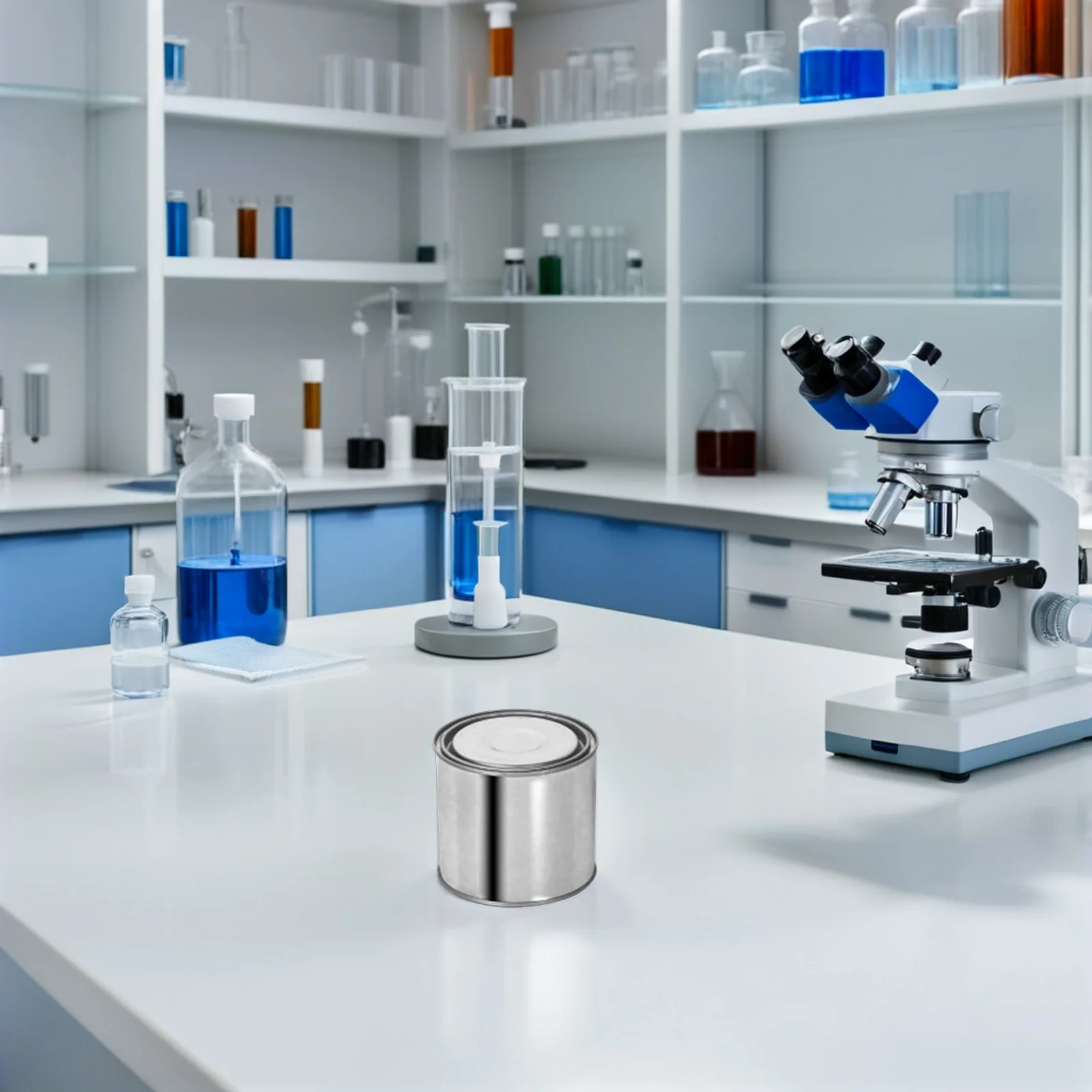 

4Pcs Sealed Metal Paint Buckets Thickened Airtight Sample Storage Containers Stackable Small Metal Tins for Lab Oil Paint