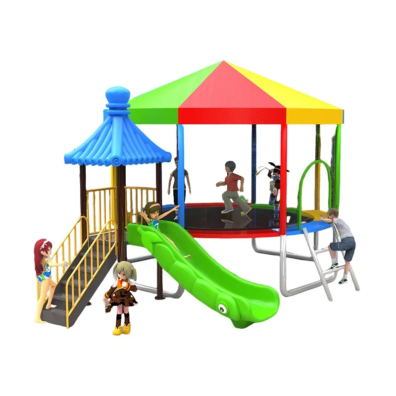 ملعب خارجي ملاهي منزلق بلاستيكي معدات ملعب مجموعة 2026 #6