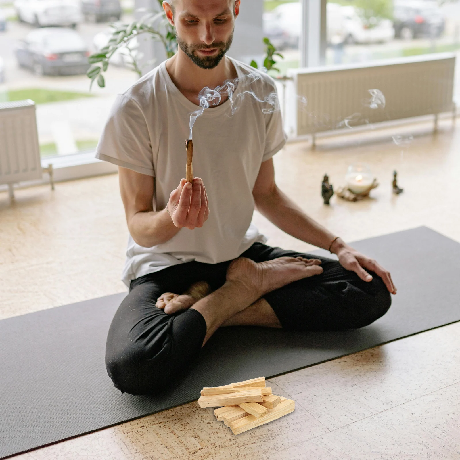 

Премиум Palo Santos Натуральные размазывающие ароматические палочки из высокосмолы для духовного очищения, медитации, энергии