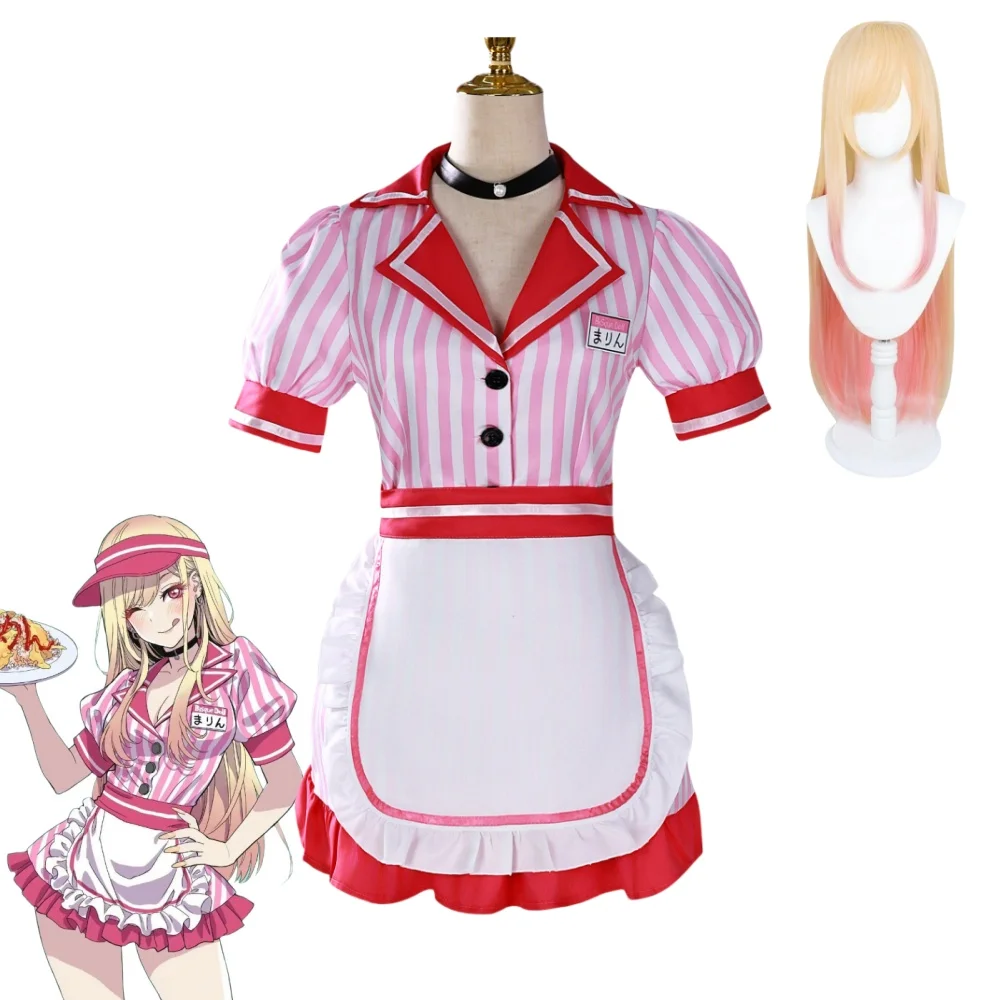 

Kitagawa Marin Cosplay Anime Costume Wig Women Lovable Halloween Carnival Uniform