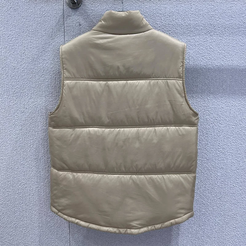 معطف نسائي عالي الجودة بياقة واقفة وزر واحد وجيب مطرز ملابس شتوية 251102296