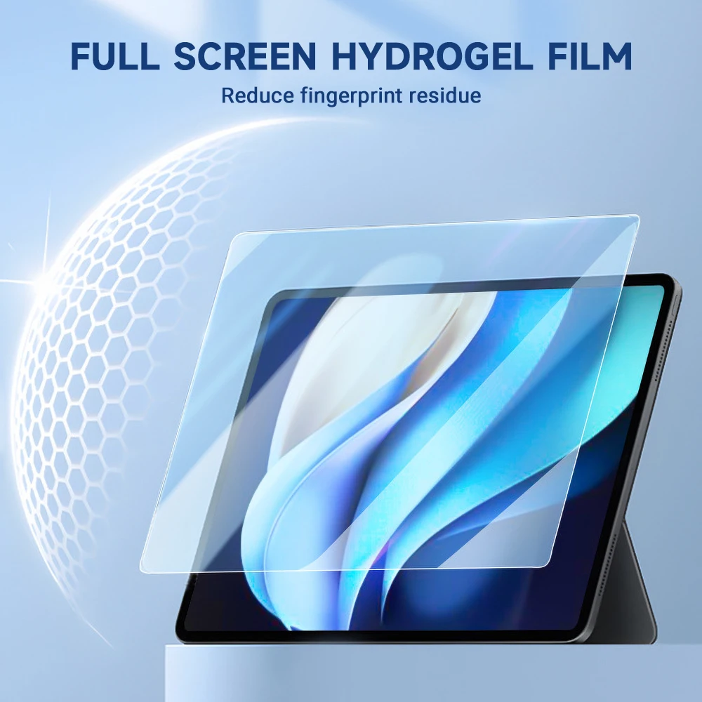 

Hydrogel Film With a Locator For iPad Pro 12.9 Air 13 Screen Protector For Xiaomi Pad 6S 5 Pro 12.4 inch Samsung Tab S7 Plus T70