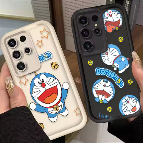Cartoon Anime D-Doraemon Case For Samsung Galaxy S24 S25 S23 Ultra S22 S21 Plus FE A36 A56 A26 A16 A06 A15 A25 A35 A55 5G Cover