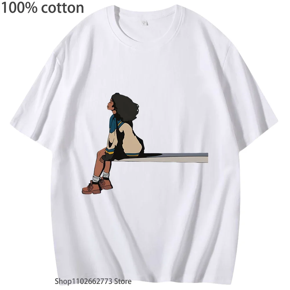 

SZA SOS Shirts for Women Hot Hip Hop Graphic Anime T-shirts Fashion Manga Tshirt Cute Cartoon Tee-shirt 100%Cotton Men/women Top