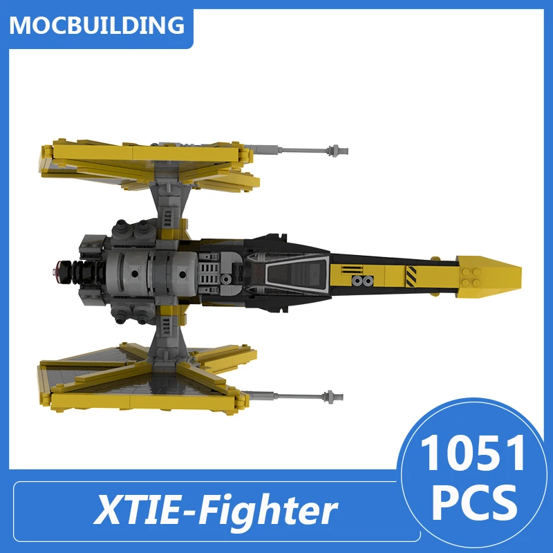 

Конструктор Moc Building Blocks: Мини-модель звездолета UGLY Starfighter, набор для сборки, развивающая игрушка, подарок на Рождество, 1051 деталь