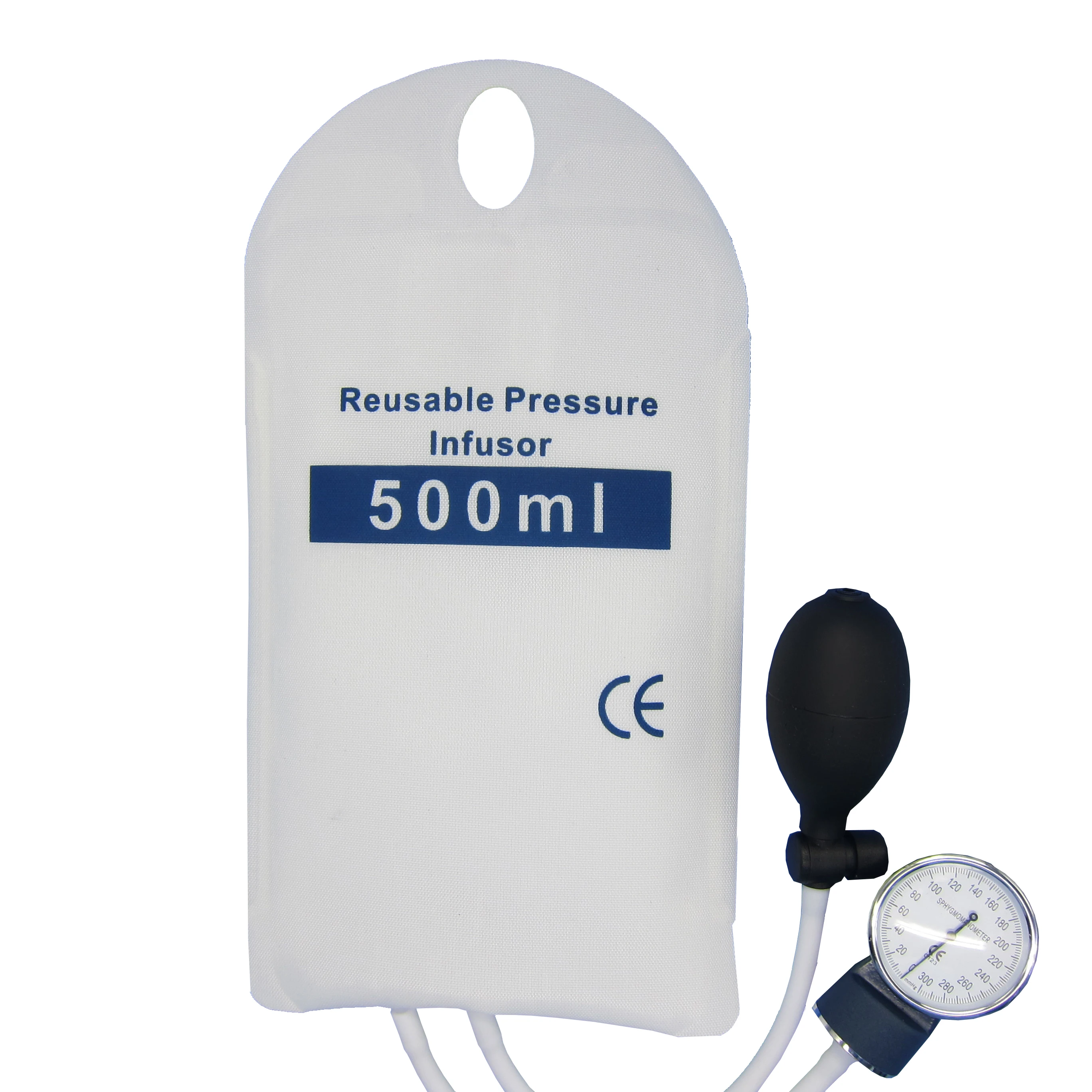 Pressure infusion bag, 500ml, with gauge 0 - 500 mbar