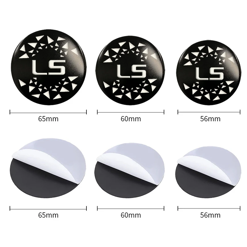 4pcs 56/60/65mm Car Wheel Center Hup Stickers for Lexus LS Logo LS350 LS400 GS300 GS350 ES350 ES GC GS GX IS LC LX NX RC RX UX